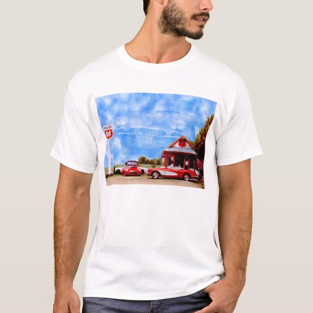 T-shirt Nuages de Corvette (Devant)