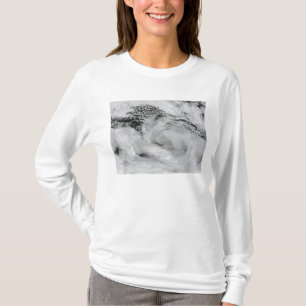 T-shirt nuages de vague Bateau-vague-formés