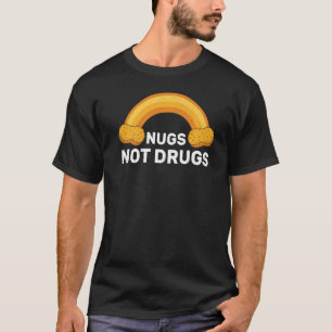 T-shirt Nuages Pas Drogues Drôle Poulet Nuggets Rainbow Pr