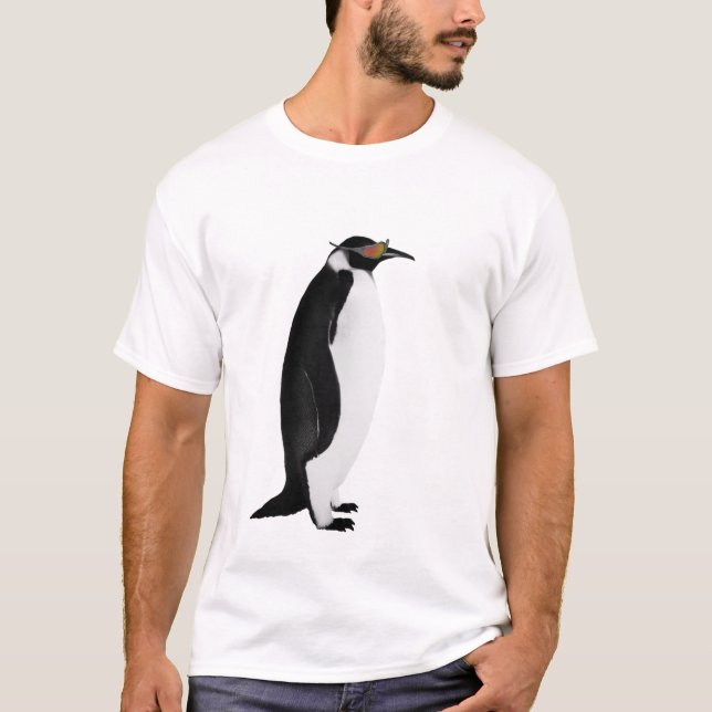 T-shirt Nuances fraîches d'usage de pingouins (Devant)
