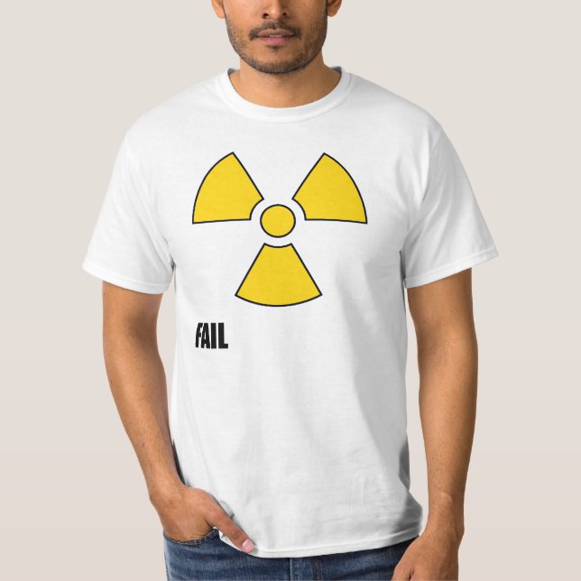 T-shirt nucléaire d'ÉCHOUER de symbole (Devant)