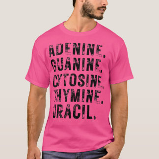 T-shirt Nucléobases Biologie Professeur Biologiste de l'AD