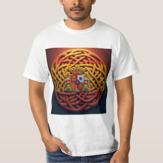 T-shirt Nudo Celta con Colores de la Bandera de España