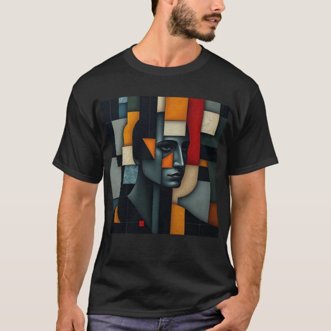 T-shirt NUES Cubist Abstract 3 (Devant)
