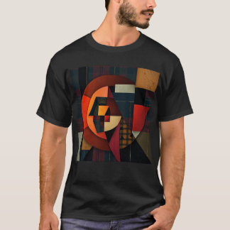 T-shirt NUES Cubiste Tartan Abstrait