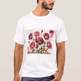 T-shirt 'Nuestro amor es como una rosa eterna