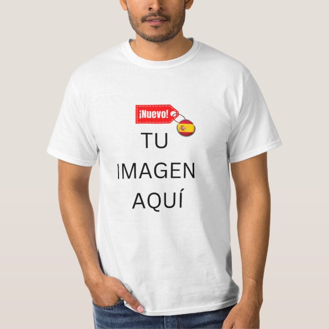 T-shirt ¡NUEVA ! Camiseta - Blanca - Personalizar (Devant)