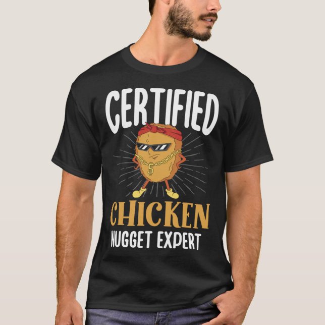 T-shirt Nugget de poulet certifié Expert Nuggies Tendies (Devant)
