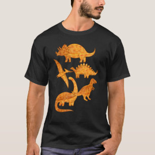 T-shirt Nugget de poulet Dino Forme de dinosaure drôle N