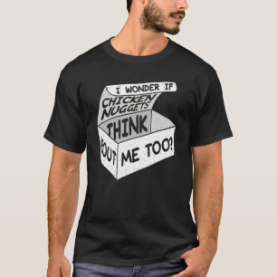 T-shirt Nugget de poulet J'adore le nugget de poulet frit