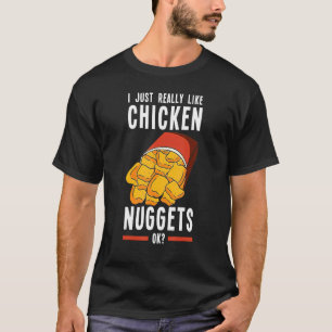 T-shirt Nugget de poulet J'adore les nuggets de poulet fri