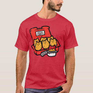 T-shirt Nuggets de chaton Fast Food amateur de nourriture 