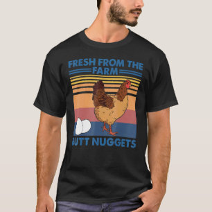 T-shirt Nuggets de fesses frais Amateur de poulet rétro vi
