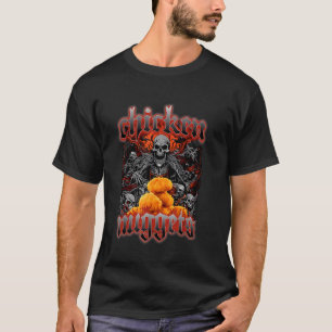 T-shirt Nuggets de poulet Heavy Metal World Tour Musique h