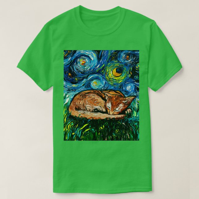 T-shirt Nuit abyssinique endormie (Design devant)