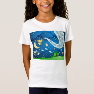T-Shirt Nuit avec musique et oiseaux