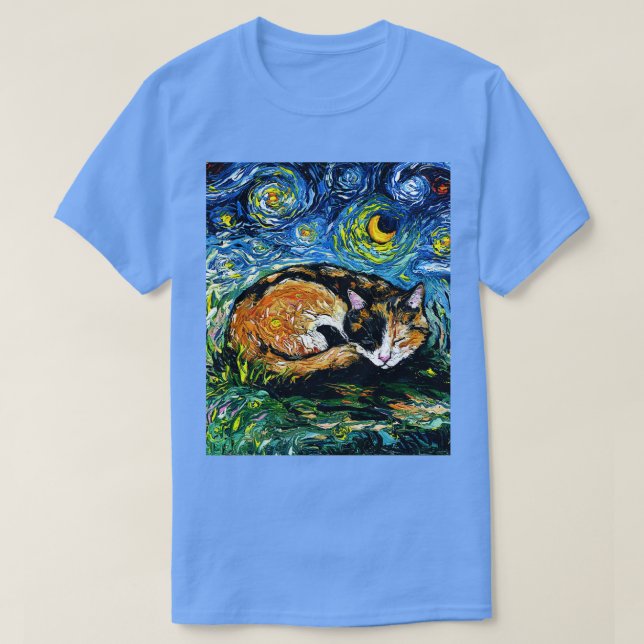 T-shirt Nuit Calico endormie (Design devant)