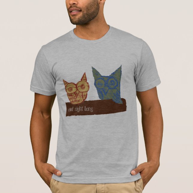T-shirt Nuit de hibou longue (Devant)