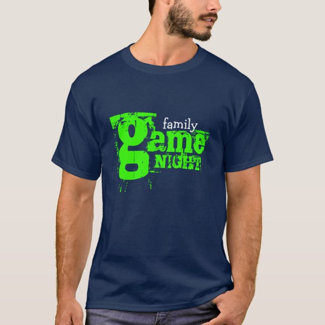 T-shirt nuit de jeu de famille (Devant)