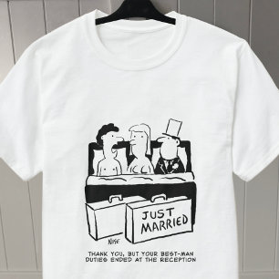 T-shirt Nuit de Mariage de lune de miel pour mariée et cha