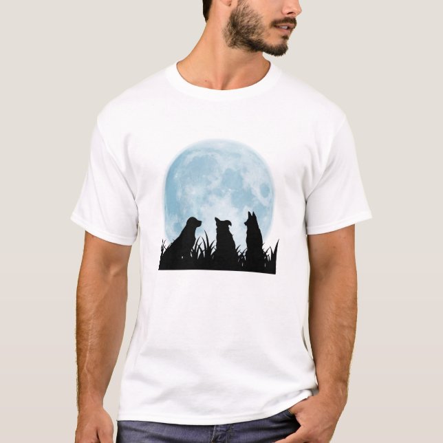T-shirt Nuit de trois chiens (Devant)