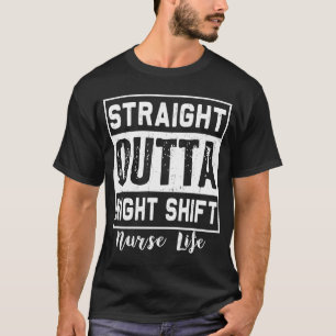 T-shirt Nuit Départ Nuit Infirmière Vie RN LPN