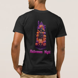 T-shirt Nuit d'Halloween (Citrouille)