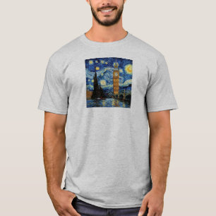 T-shirt Nuit étoilée Big Ben Londres Angleterre