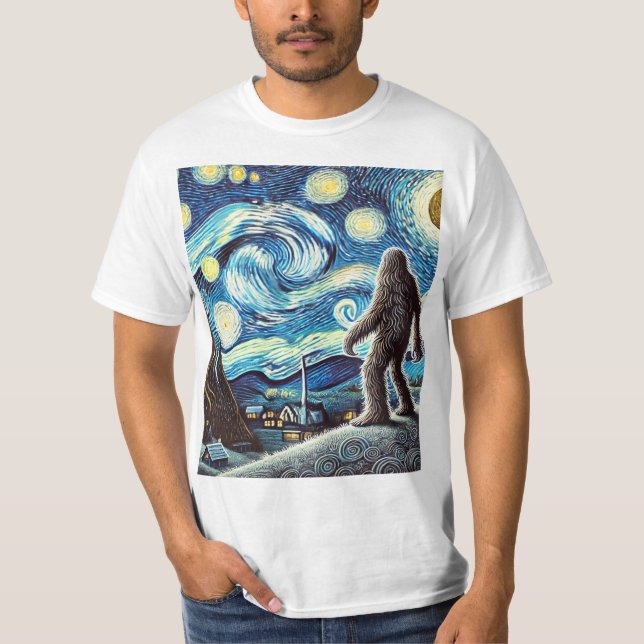 T-shirt Nuit étoilée de Bigfoot (Devant)