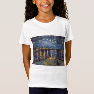 T-Shirt Nuit étoilée sur le Rhône par Vincent Van Gogh