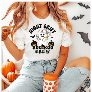 T-shirt Nuit Shift BOO BOO Crew Nurse Halloween
