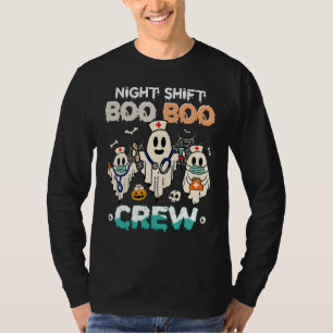 T-shirt Nuit Shift Nurse Cute Health Worker Halloween Gho