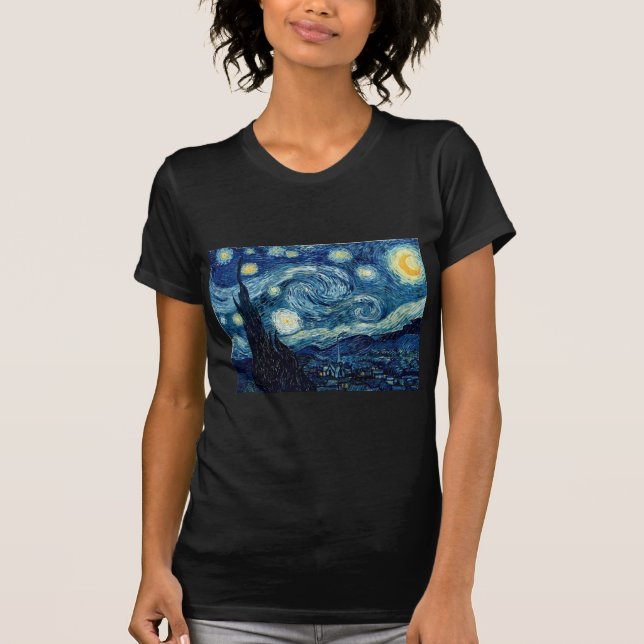 T-shirt Nuit Starry by Vincent Van Gogh (Devant)