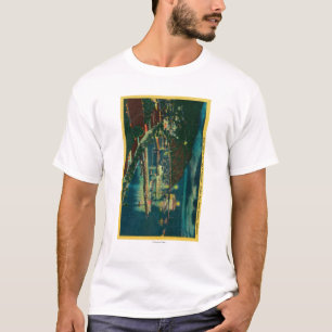 T-shirt Nuit sur Père Noël Catalina à la baie d'Avalon