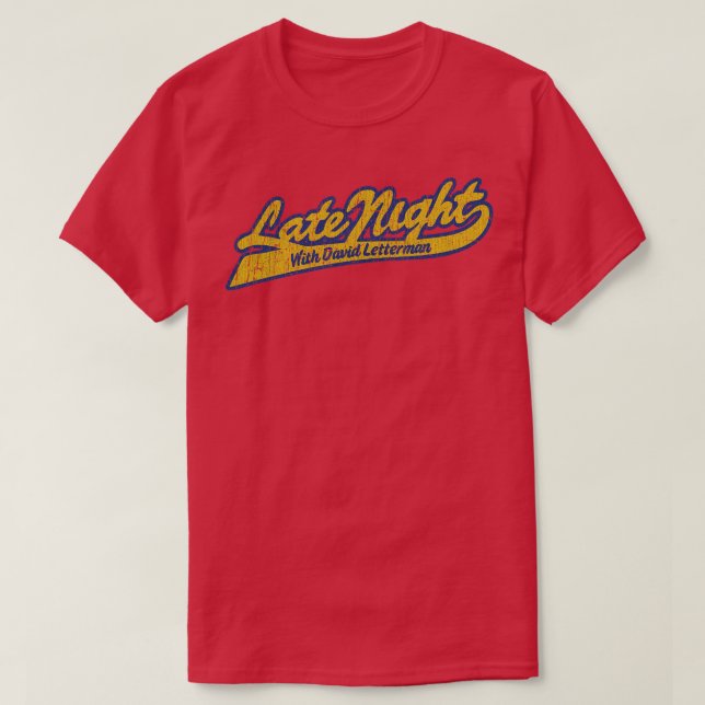 T-shirt Nuit tardive David Letterman (Design devant)