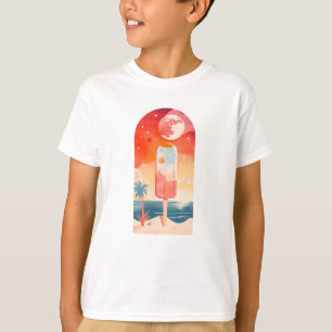 T-shirt Nuit tropicale estivale étoilée