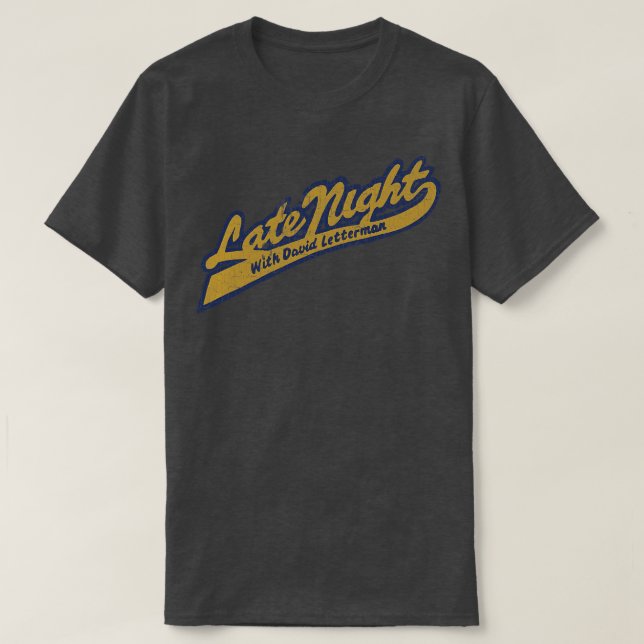 T-shirt Nuit vintage David Letterman (Design devant)