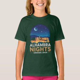 T-shirt Nuits de l'Alhambra - Grenade Espagne Travel Art