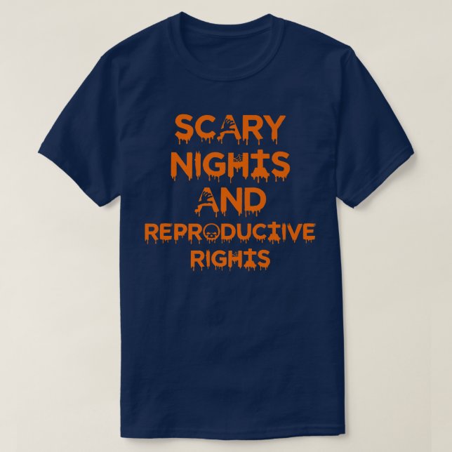 T-shirt Nuits D'Effroi Et Droits De Reproduction Halloween (Design devant)