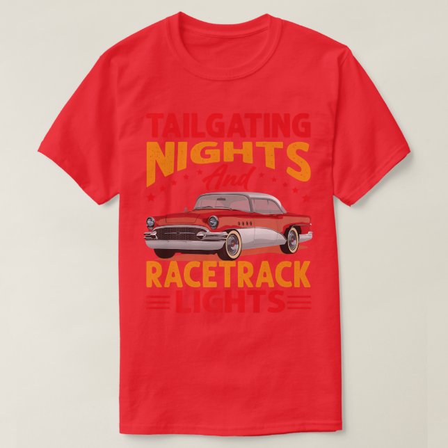T-shirt Nuits D'Étalage Et Feux De Racetrack - Course - (Design devant)