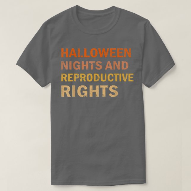 T-shirt Nuits D'Halloween Et Droits De La Reproduction Fém (Design devant)