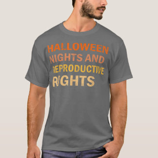 T-shirt Nuits D'Halloween Et Droits De La Reproduction Fém