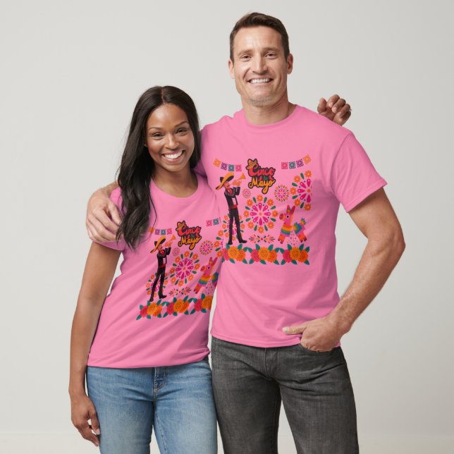 T-shirt nuits magiques de mariachi rose (Unisexe)
