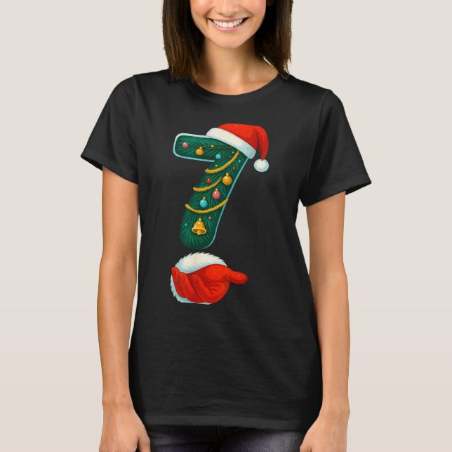 T-shirt Number 7 6 Meme 67 Couple Pajamas Christmas Matchi (Devant)