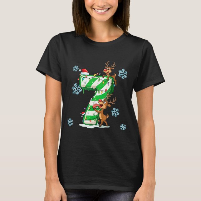 T-shirt Number 7 Six Seven Gen Z Alpha Slang Ugly Christma (Devant)