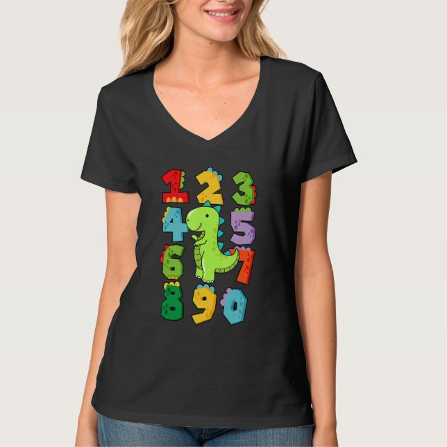 T-shirt Number Learning calculator costume matc day Math O (Devant)