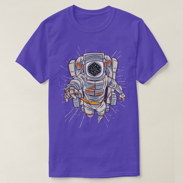 T-shirt Numeraire Crypto Tee, Numeraire Astronaut à Lune  (Design devant)
