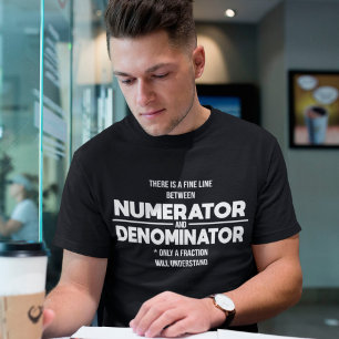 T-shirt Numérateur et dénominateur par science