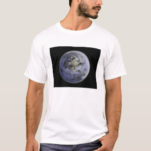 T-shirt numériquement image améliorée de la Terre entière