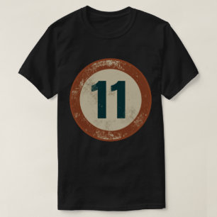 T-shirt Numéro 11 Vintage en détresse